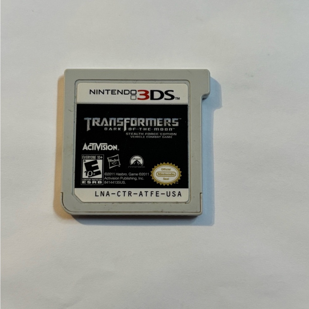 Nintendo 3DS Transformers Dark Of The Moon Cartridge